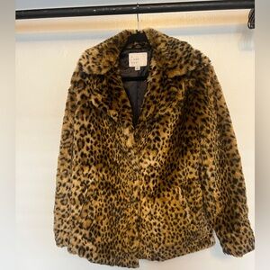 Faux Fur Leopard Print Jacket | Mob Wife 90s Aesthetic